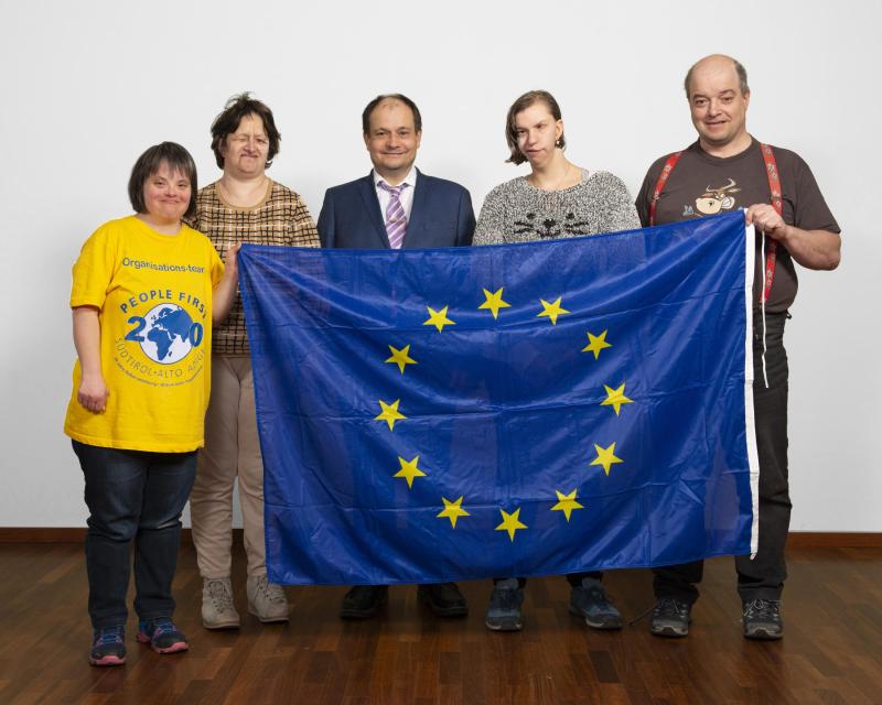 Gruppe Wählerinnen mit Beeinträchtigung