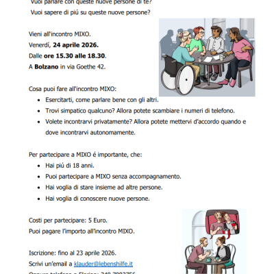 Invio all´incontro Mixo